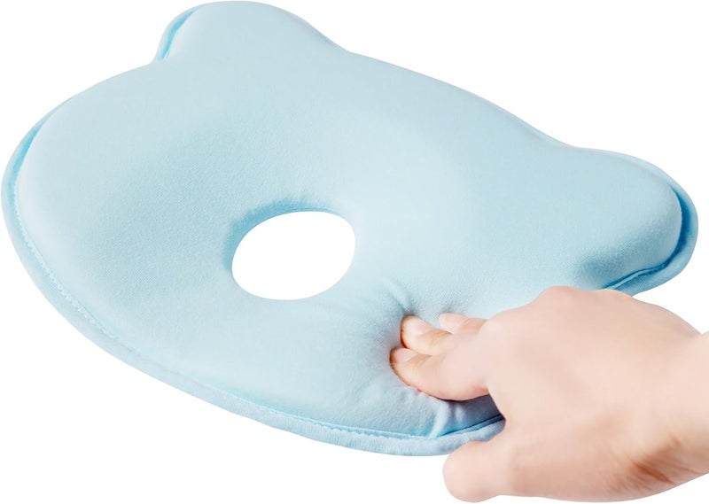 TinyTotsJoy Memory Foam Baby Pillow, Portable Cartoon Bear Soft and Cozy Pillow, Breathable Bedding Set for Infants for Small Boys and Girls,Green - Image 5